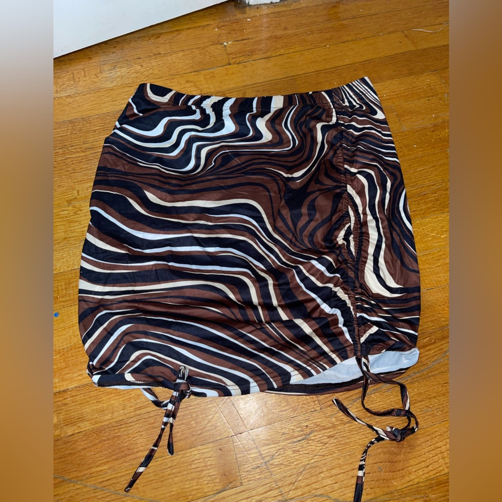 Rushed bodycon skirt